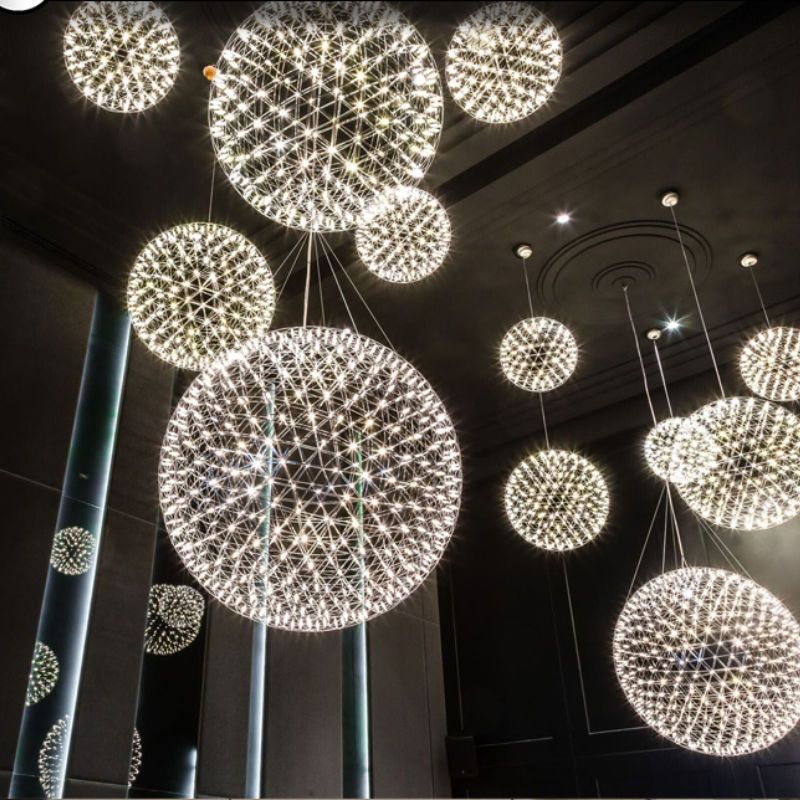 吊燈創意個性餐廳燈LED火花球moooi創意煙花滿天星現代客廳吊燈工廠,批發,進口,代購
