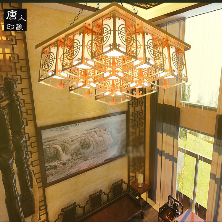 新中式長方形客廳吸頂燈具大氣LED創意餐廳吊燈簡約現代臥室吊燈工廠,批發,進口,代購