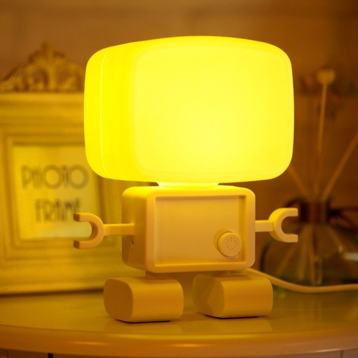 機器人臺燈聲控光控雙感應LED節能小夜燈兒童臥室床頭燈喂奶燈工廠,批發,進口,代購