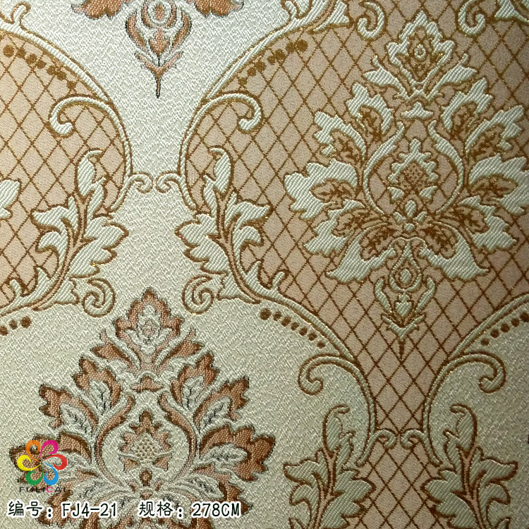 富立彩無縫墻佈廠傢直銷 素色金絲歐式工程墻佈 KTV會所墻佈壁佈批發・進口・工廠・代買・代購