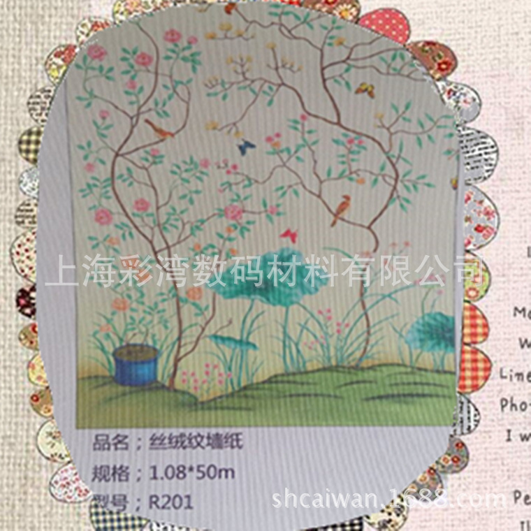 【大量供應】 絲絨紋 優質壁紙壁畫材料【歡迎采購】工廠,批發,進口,代購