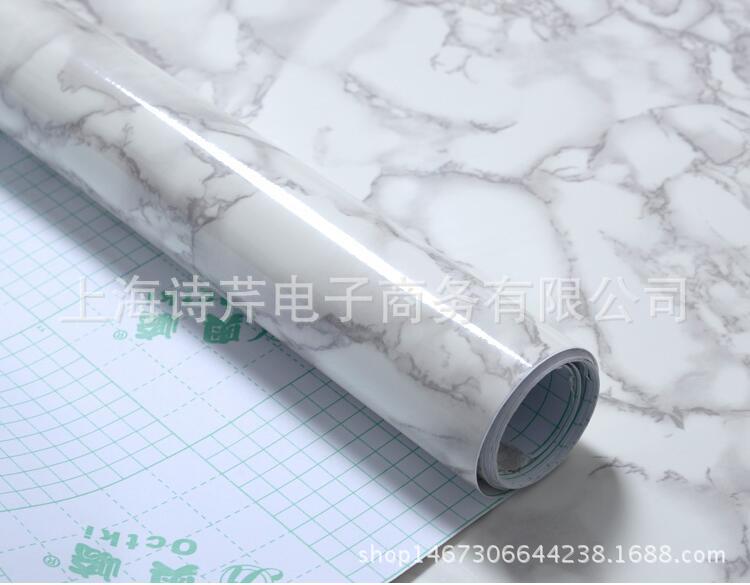 加厚防水仿大理石紋墻紙PVC自黏壁紙舊傢具翻新貼紙櫥櫃波音軟片工廠,批發,進口,代購
