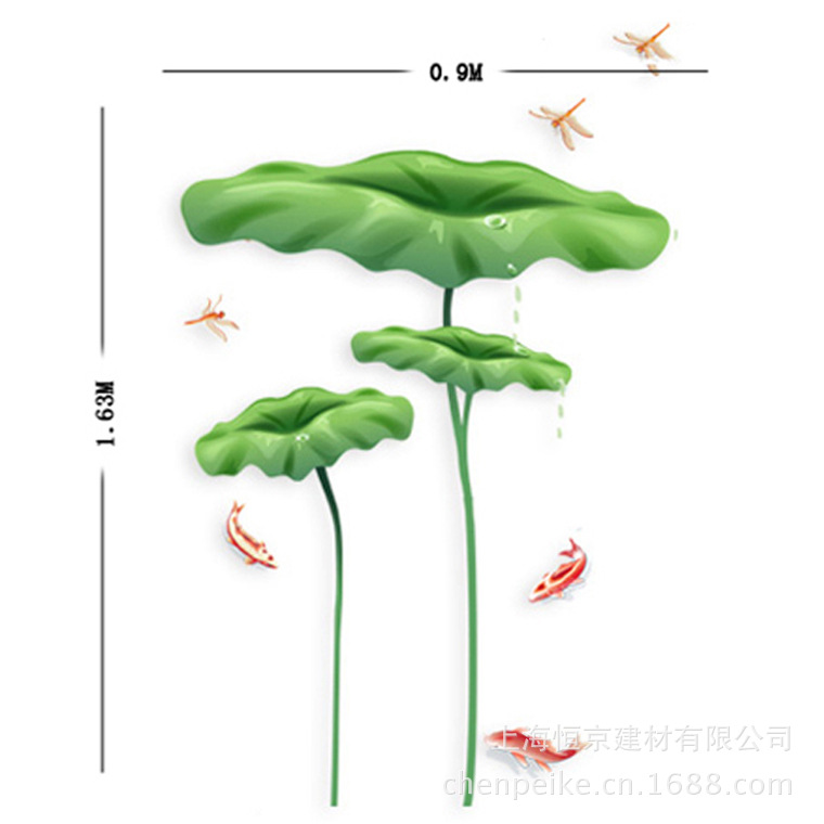 【荷塘月色-無花】藝術墻貼 臥室客廳沙發電視背景組合墻貼批發・進口・工廠・代買・代購