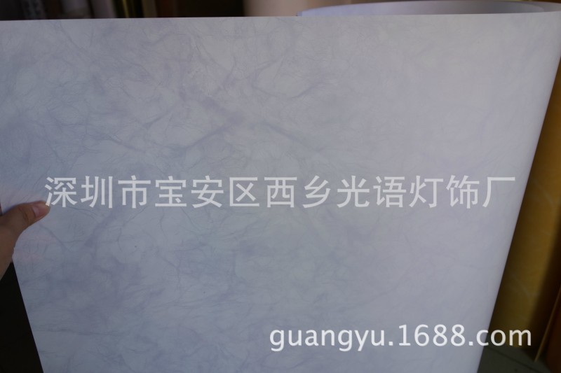 白色雲石紋PVC仿羊皮紙仿大理石紋燈罩和裝修工程用透光燈飾材料工廠,批發,進口,代購