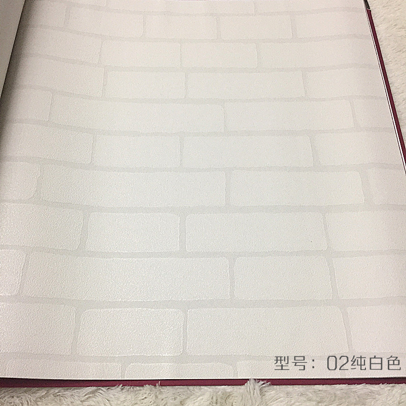 仿古藝術壁紙個性復古白磚塊磚頭紅磚壁紙 現代中式客廳餐廳飯店批發・進口・工廠・代買・代購
