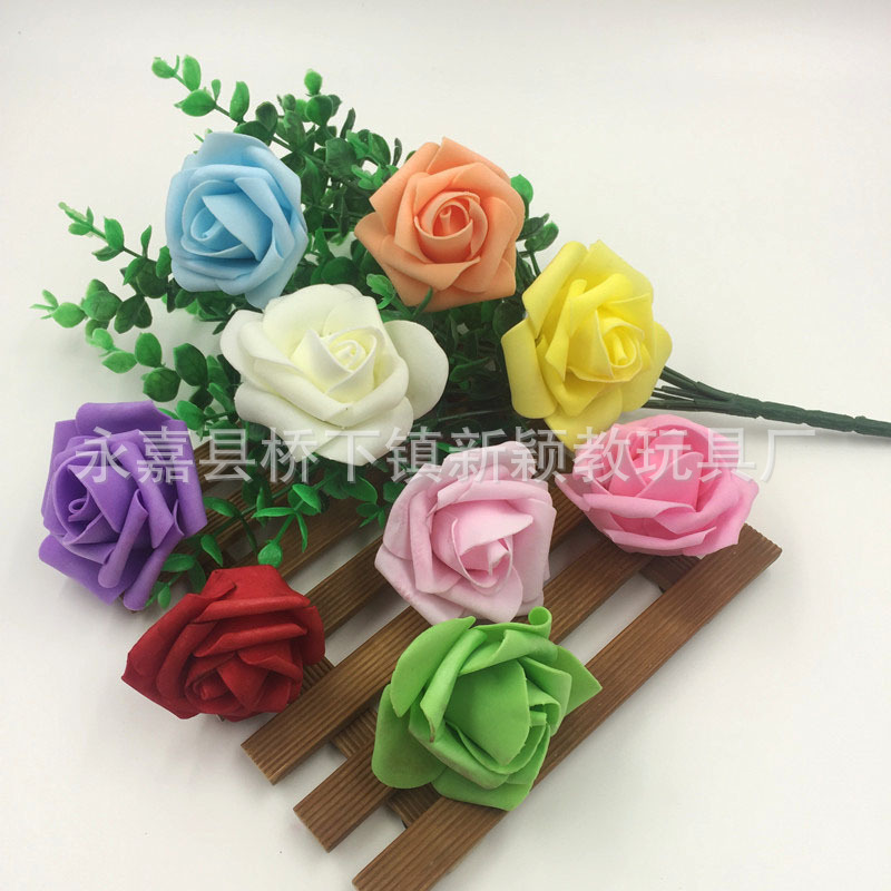 玫瑰花 婚慶用 黑板報裝飾欄 裝飾泡沫立體彩色花裝飾用品工廠,批發,進口,代購