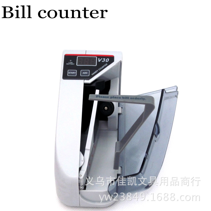高品質出口V30市電+電池多國紙幣正品便攜式點鈔機迷你小型點鈔機工廠,批發,進口,代購