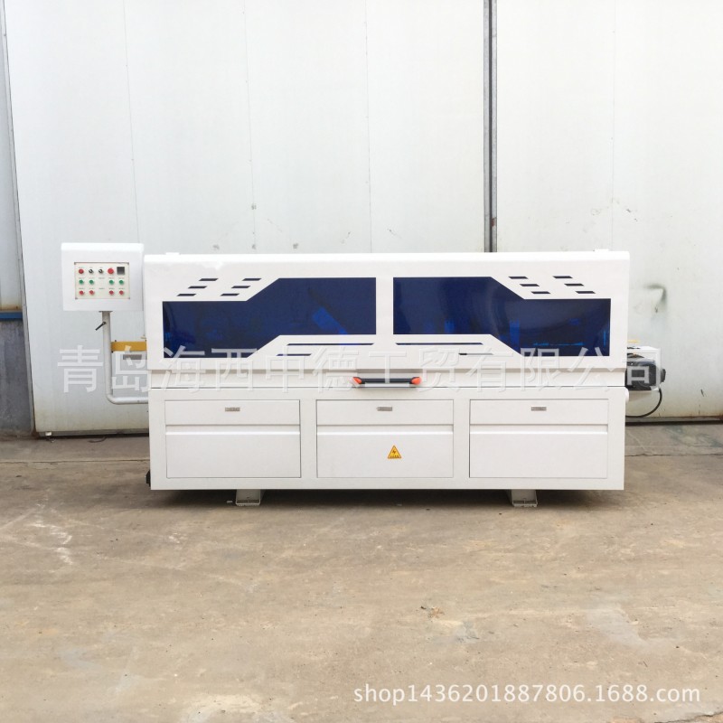 青島廠傢特惠板式傢具 全自動封邊機 齊頭開槽塗膠封邊機 可定製工廠,批發,進口,代購