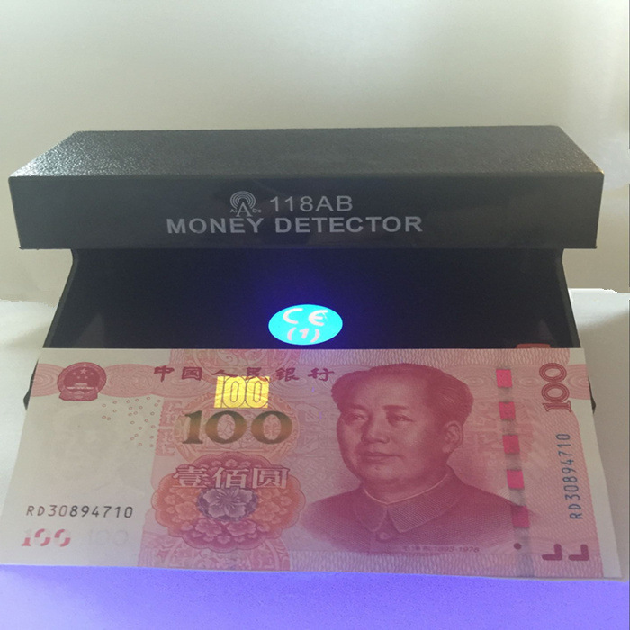 新版外貿出口紫光熒光檢測驗鈔4W便攜式小型立式驗鈔機插電版迷你批發・進口・工廠・代買・代購