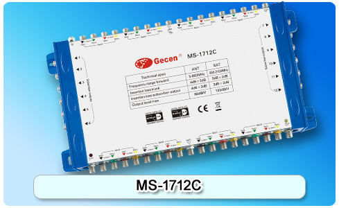 佳訊衛星信號多路開關十七進十二出 MS-1712C工廠,批發,進口,代購