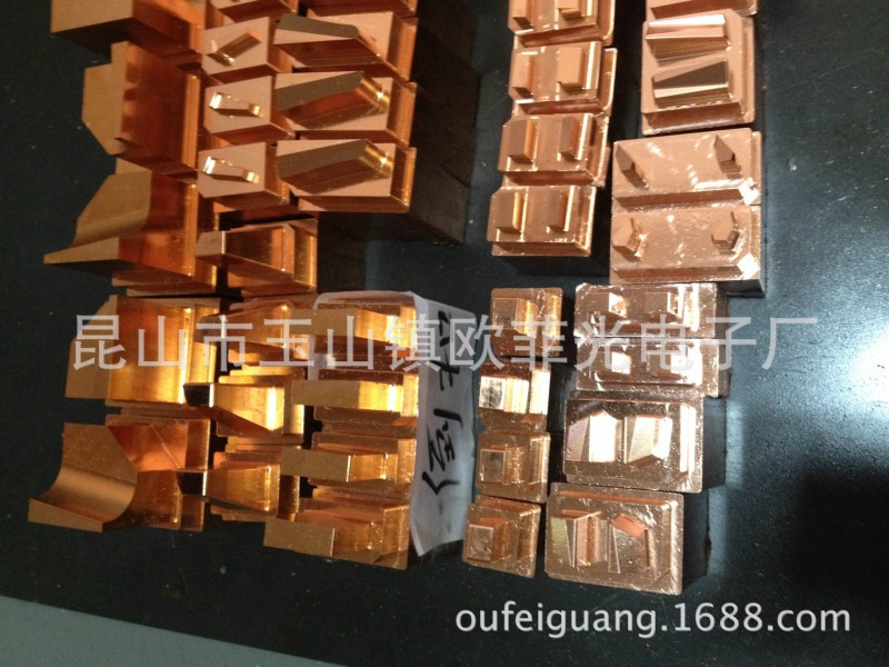 歐菲光高精密模具放電電極加工 高速CNC電極銅公刻字定製工廠,批發,進口,代購