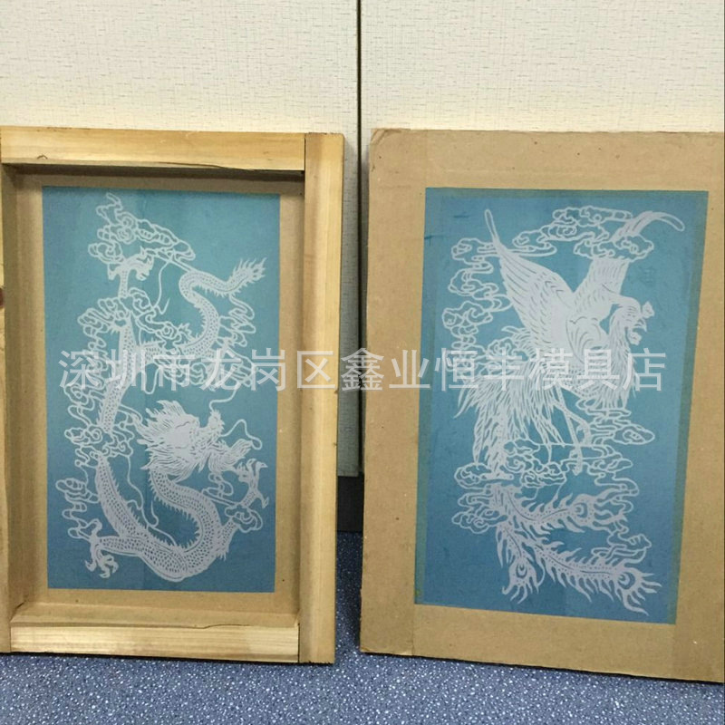 成批絲印商標絲印網版 絲印曬製木框網版龍 耐用鳳成套網版工廠,批發,進口,代購