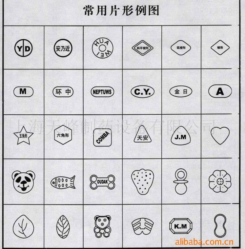 供應異形沖模、藥片模具、 單沖壓片機模具、高速壓片機模具 沖頭批發・進口・工廠・代買・代購