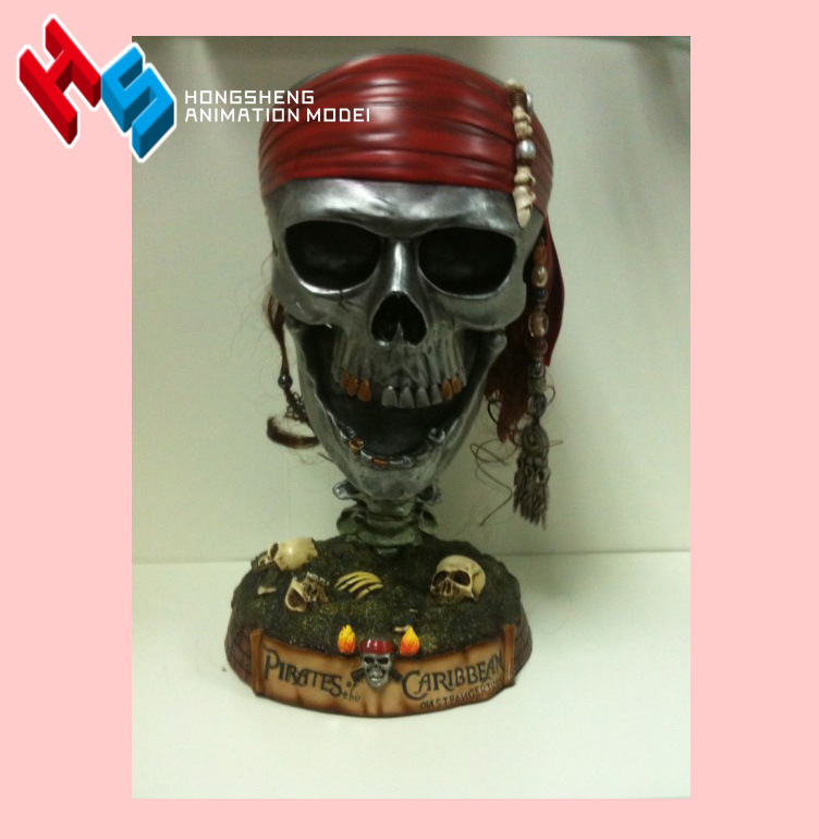 加勒比海盜  HS519  骷髏頭雕 15CM  精品批發・進口・工廠・代買・代購