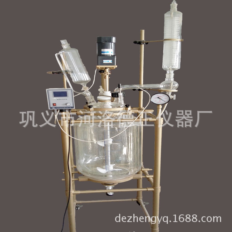 【廠傢特銷】   德正機器   50L  雙層玻璃反應釜   質量保障工廠,批發,進口,代購