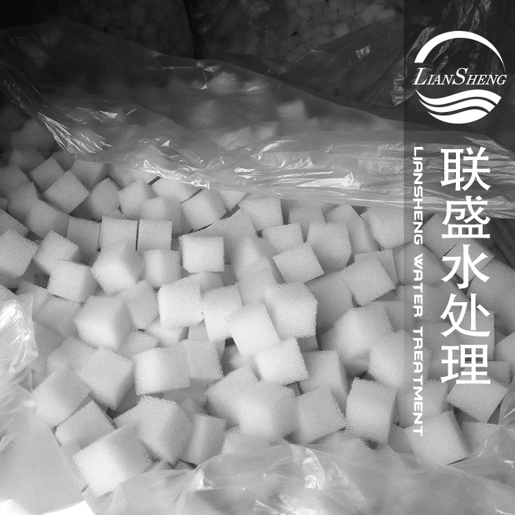 聯盛牌白色曝氣濾池用新型聚氨酯生物填料批發・進口・工廠・代買・代購