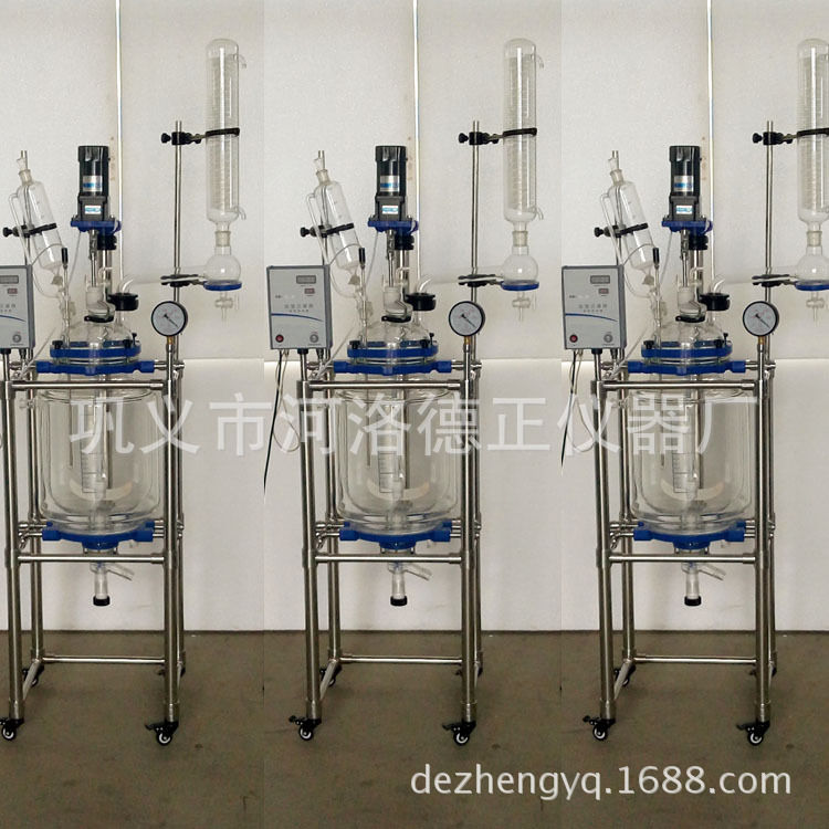 廠傢推薦%   零售  50L  雙層玻璃反應釜  質量保障  保修一年工廠,批發,進口,代購