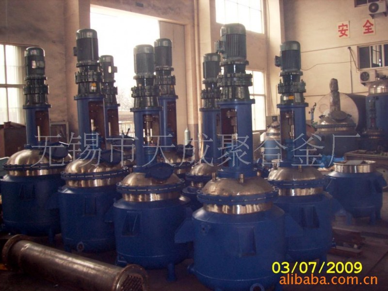 供應訂做500L製膠不銹鋼反應釜，實研用反應釜、電加熱反應釜工廠,批發,進口,代購