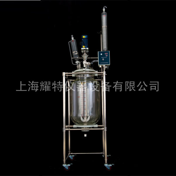 玻璃反應釜100L 雙層玻璃反應釜100L 單層玻璃反應釜100L專業生產工廠,批發,進口,代購