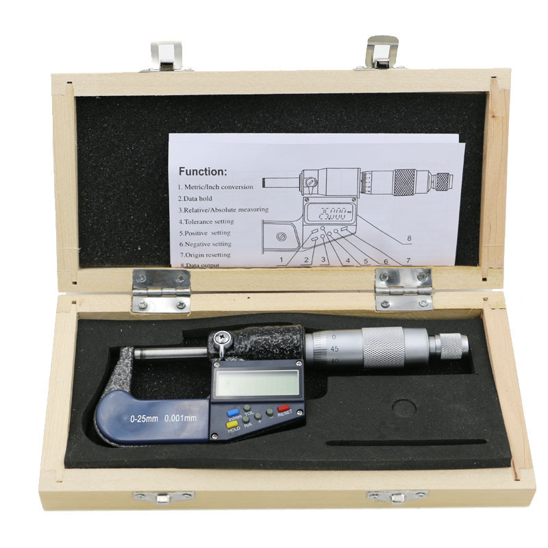 7鍵電子數顯千分尺 分厘卡 高精度0.001毫米 0-25mm 外貿熱銷爆款批發・進口・工廠・代買・代購