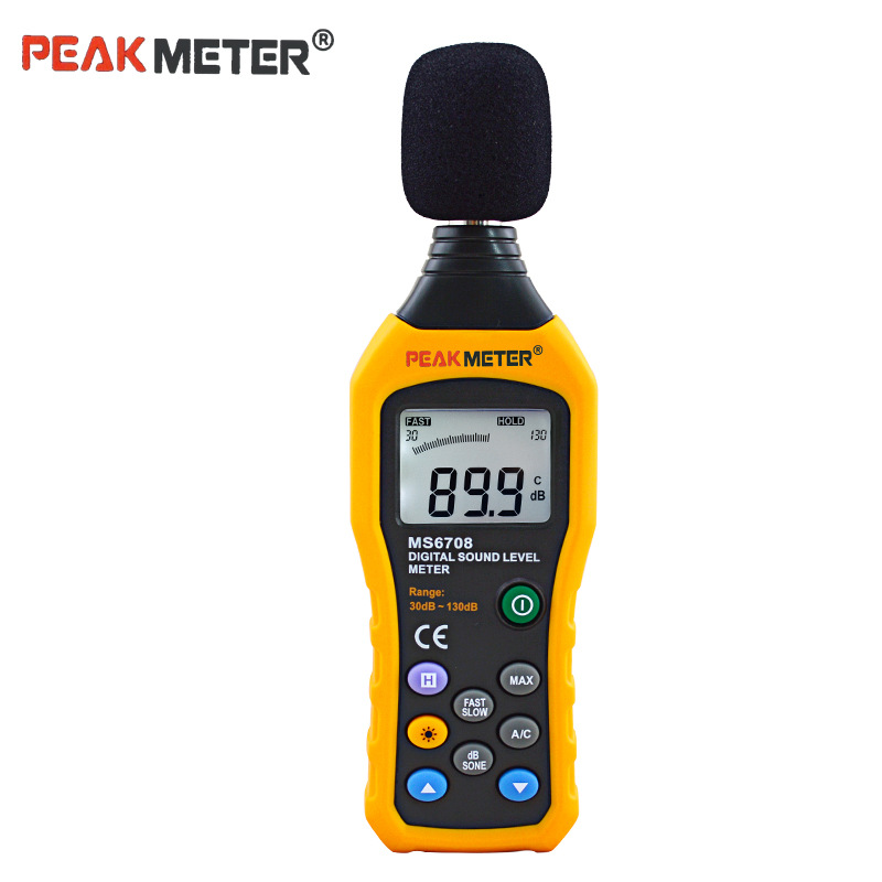華誼MS6708高精度分貝機噪音計數字聲級計噪聲測試機直播音量檢測批發・進口・工廠・代買・代購