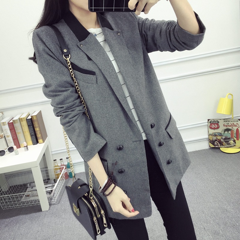 小西裝外套女 大碼女裝秋冬裝長袖韓版短款百搭工廠,批發,進口,代購