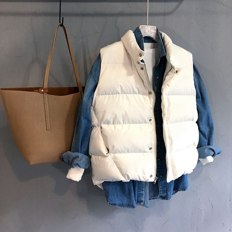 2016秋冬立領棉衣無袖背心短款羽絨棉服馬甲加厚麵包服外套女批發・進口・工廠・代買・代購