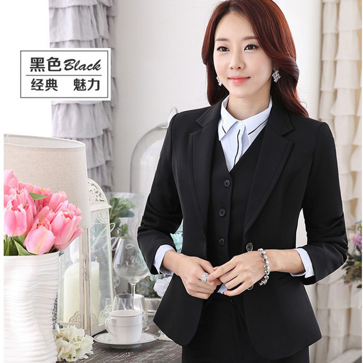 香港正品秋冬季工作服 修身酒店美容院白領小西裝套裝 工作服製服工廠,批發,進口,代購