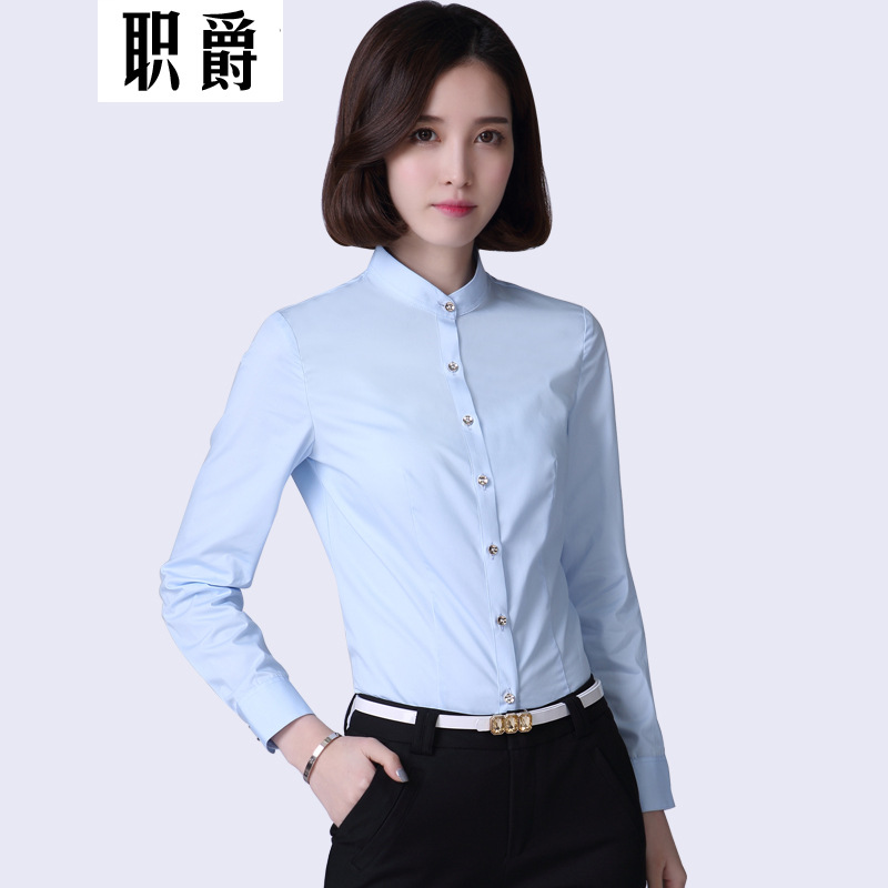 職爵襯衫女韓版職業上衣女士工作服廠傢直銷長袖1607批發・進口・工廠・代買・代購