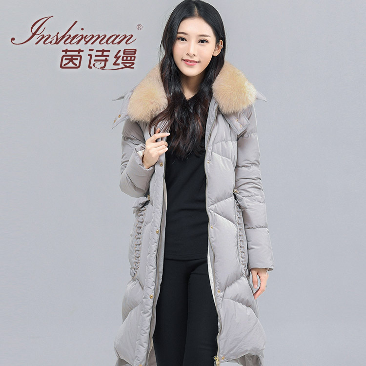 2016新品首發歐美加厚女式羽絨衣長款開衫連帽加絨修身大碼女外套工廠,批發,進口,代購