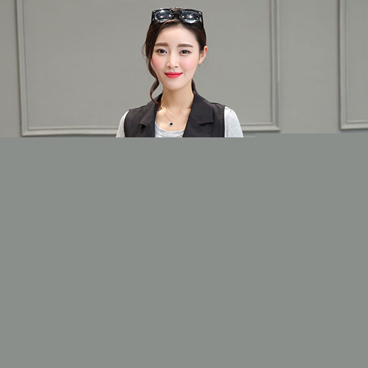 2016夏季新款無袖女中長款韓版時尚休閒西裝馬夾外套工廠,批發,進口,代購