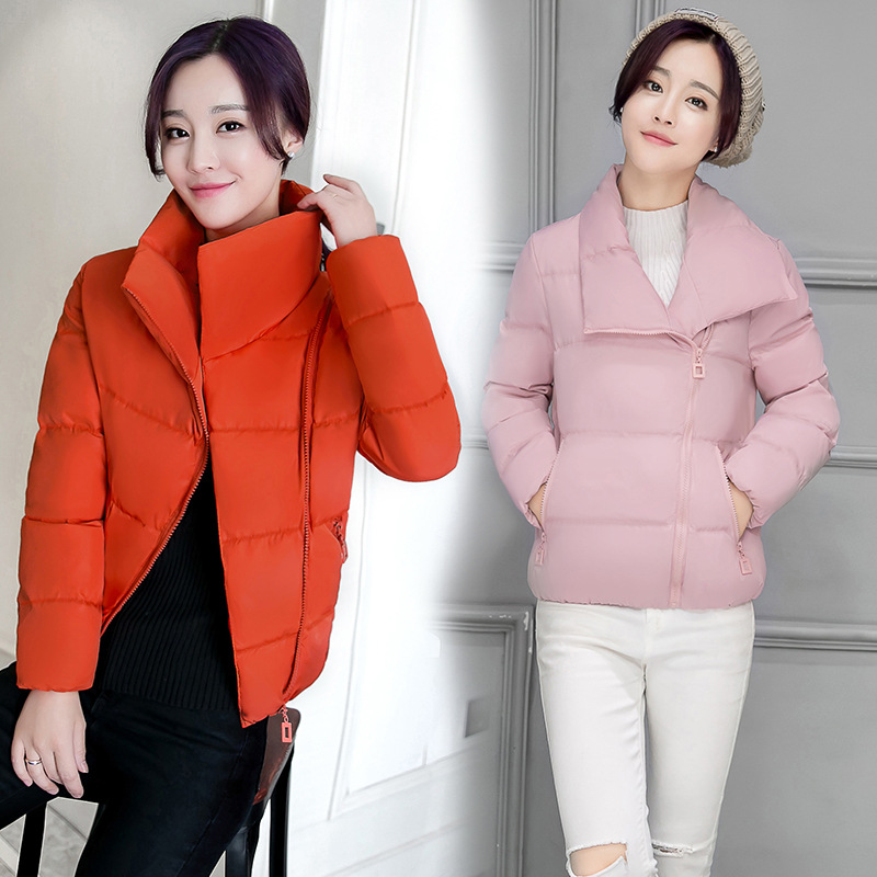 2016秋冬季韓版女短款修身顯瘦加厚學生羽絨棉服外套麵包服工廠,批發,進口,代購