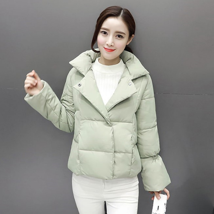 歐美冬裝加厚麵包服羽絨衣女短款2016學生時尚燈籠袖修身棉服外套工廠,批發,進口,代購