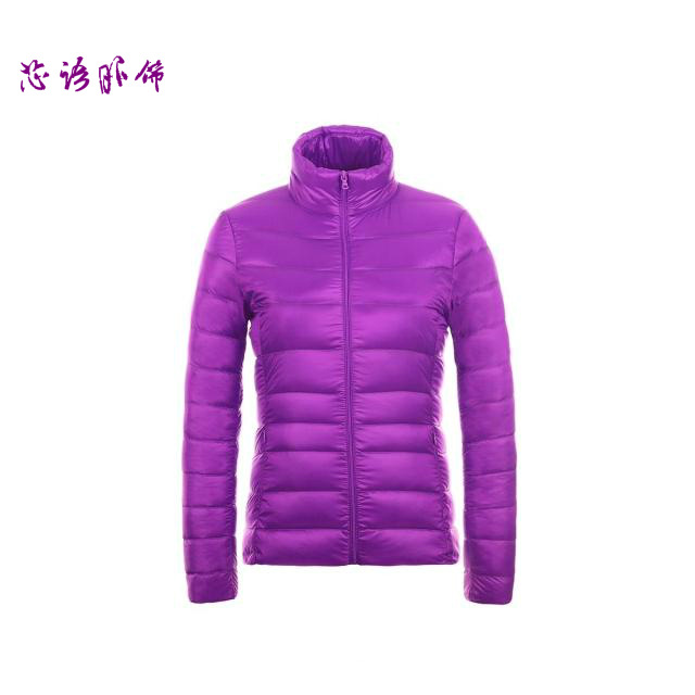 2016秋冬新款立領輕薄羽絨衣女短款韓版修身時尚學生外套女裝大碼工廠,批發,進口,代購