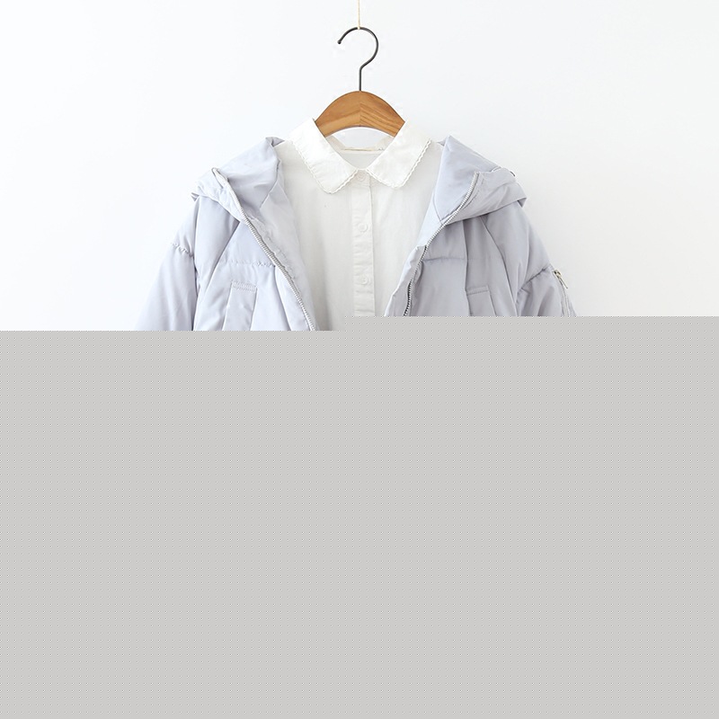 2016秋冬季新款女裝韓版純色口袋棉服加厚保暖學生棉衣棉襖外套女工廠,批發,進口,代購