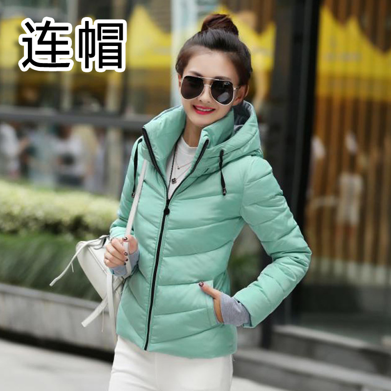 2016新款秋冬韓版加厚羽絨棉服女 連帽短款大碼棉衣外套廠傢代發批發・進口・工廠・代買・代購