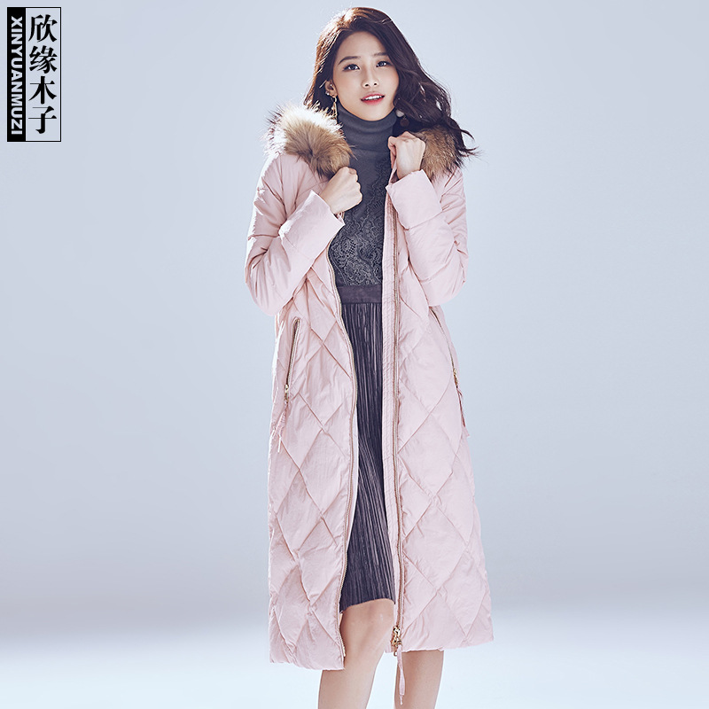 不退不換 歐美風加長款加厚保暖棉衣 貉子毛領大衣棉襖5010058工廠,批發,進口,代購