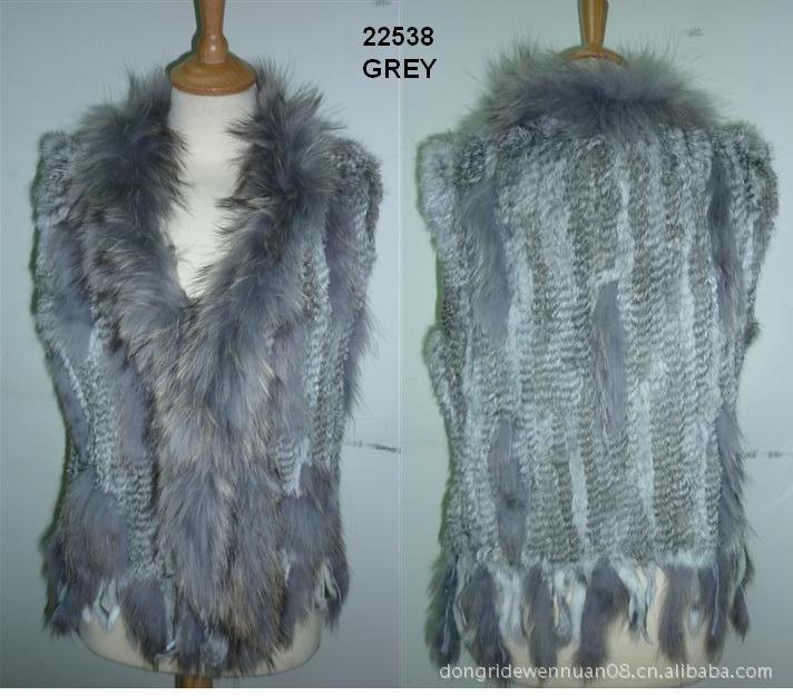 2015瑞麗流行 兔毛編織貉子毛馬甲 兔毛馬甲 兔毛編織背心工廠,批發,進口,代購