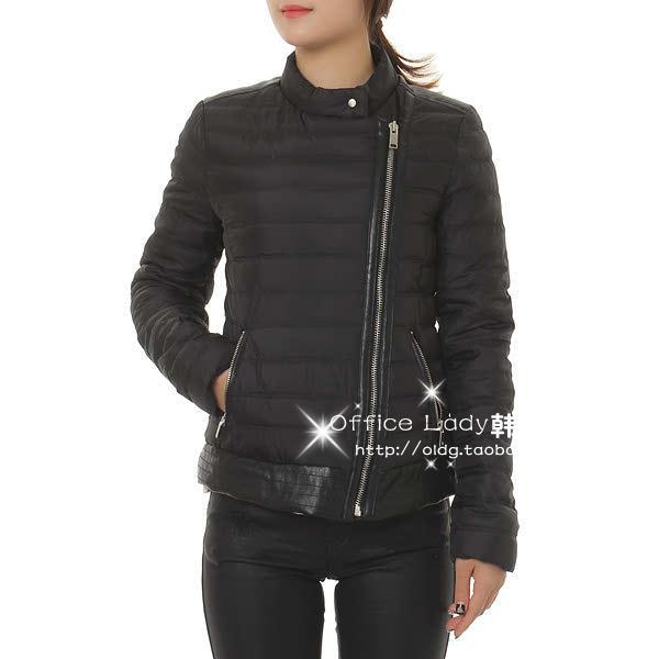 韓國專櫃利落衍縫短款夾克款羽絨衣71564-17104工廠,批發,進口,代購