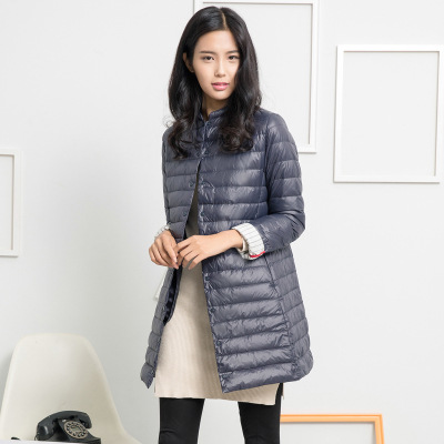 日本品牌外貿原單輕薄款羽絨衣中長款修身女款廠傢批發 一件代發批發・進口・工廠・代買・代購