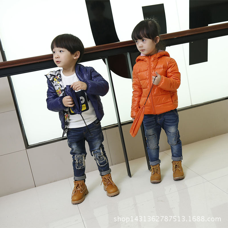 2016兒童男女童保暖兩麵穿帶帽休閒可愛韓版羽絨衣工廠,批發,進口,代購
