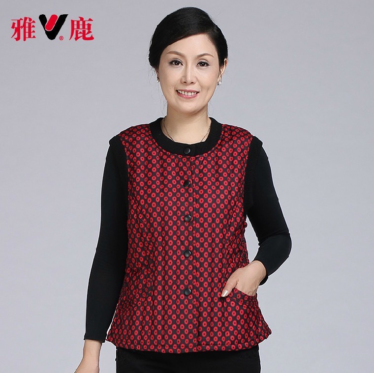 雅鹿正品羽絨衣 冬裝新款羽絨內衣中老年女背心馬甲清倉特價YP551批發・進口・工廠・代買・代購
