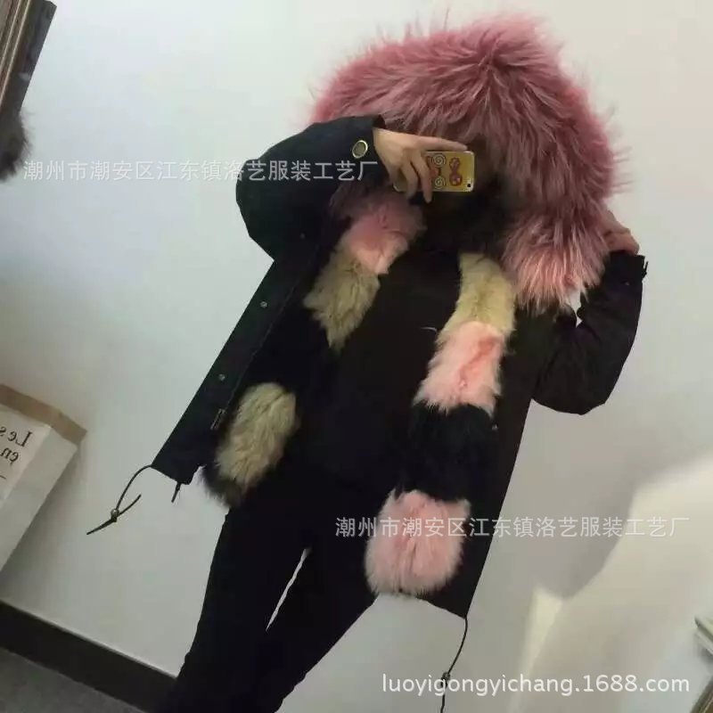 陸續發~16冬新款高端品質進口狐貍毛內膽純棉外殼軍大衣星星款工廠,批發,進口,代購