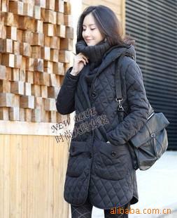 可訂做胖mm超大碼胖人女裝   韓版特大碼冬裝 保暖長款棉衣外套A8批發・進口・工廠・代買・代購