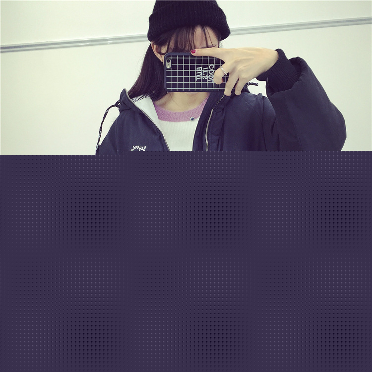 韓版原宿風加厚保暖外套冬季學生連帽短款棉衣棉服女 拼多多代發工廠,批發,進口,代購