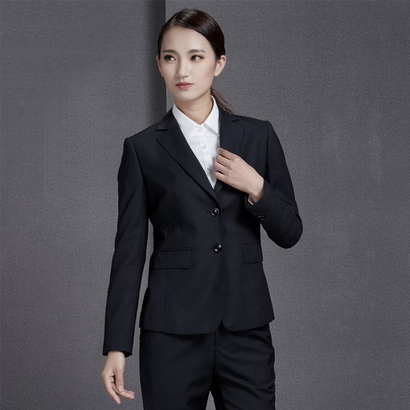 職業裝女套裝 韓版簡約商務人字紋長袖秋冬職業裙半身裙正裝套裝批發・進口・工廠・代買・代購