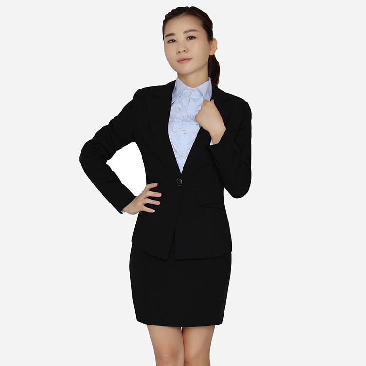 秋冬爆款時尚長袖襯衫職業裝女套裝修身職業西服女士職業正裝批發工廠,批發,進口,代購