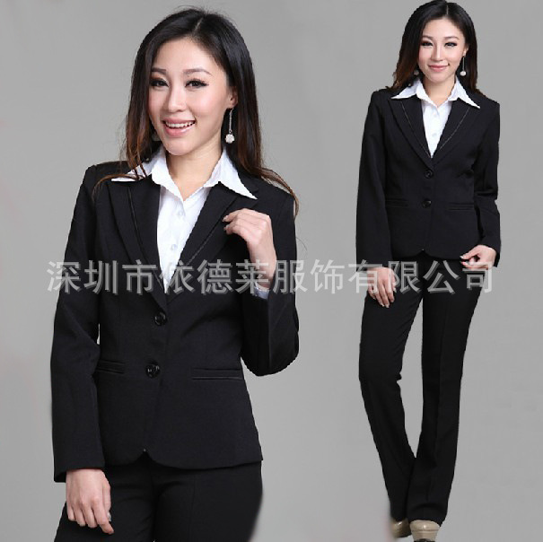 定做女士職業套裝 西服 女士商務西裝 女士西服 廠傢直銷批發批發・進口・工廠・代買・代購