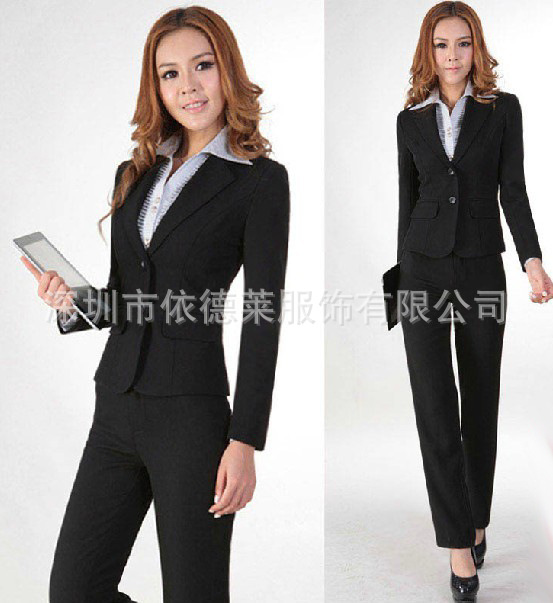 女士商務西裝 女士西服 定做女士職業套裝 西服廠傢直銷批發批發・進口・工廠・代買・代購