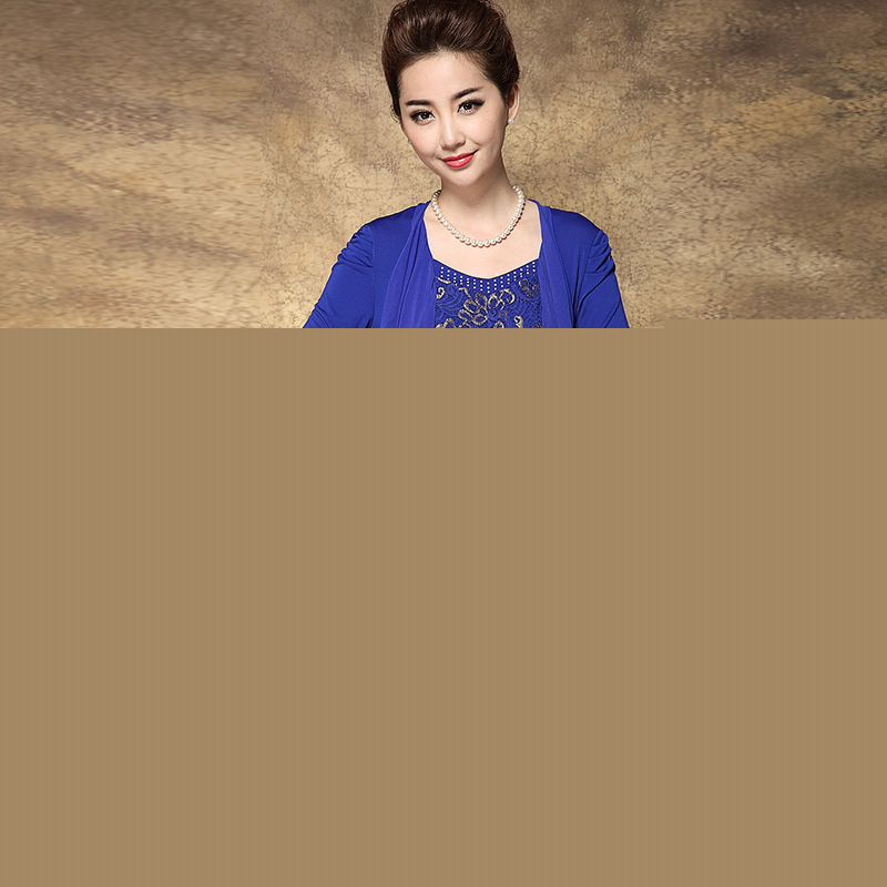 2016中年女裝秋裝 蕾絲燙金大碼修身連衣裙大碼女裝批發・進口・工廠・代買・代購